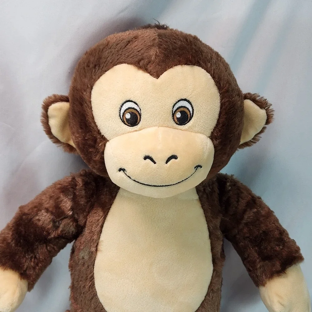 Build A Bear Smiley Monkey Brown Stuffed Plush 18